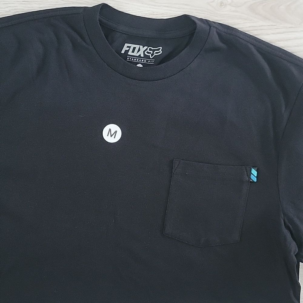 Fox Racing Fox Head Black T-Shirt with front pocket - Picture 9 of 9